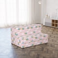 thumbnail image 4 of Snail Foldable Mattress, Cartoon Concept Animal, 74.8" x 39.4", Rose Sea Blue and Fawn, by Ambesonne, 4 of 6