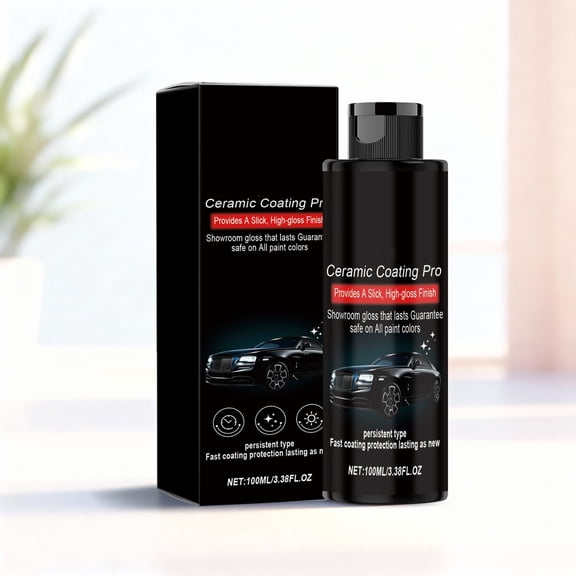 Premium Automotive Ceramic Coating Spray with Glass Effect, Long-Lasting Shine & Advanced Protection for Car Owners Enhancing Vehicle Appearance and Visibility