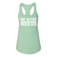 thumbnail image 2 of Wild Bobby One Nation Under God Inspirational/Christian Women Racerback Tank Top, Mint, X-Large, 2 of 5