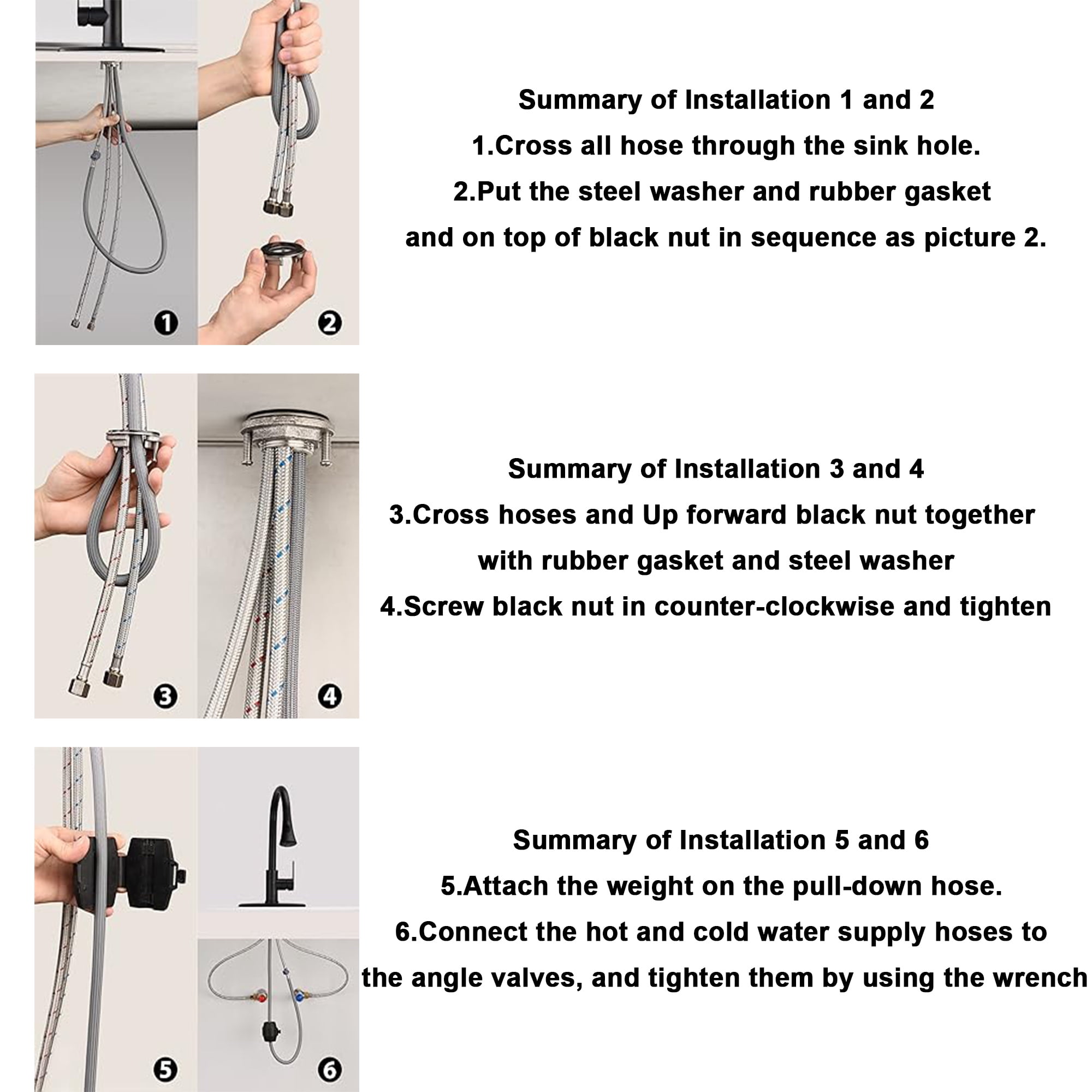 Kitchen Faucets-Kitchen Sink Faucet -Kitchen Faucet with Pull Down Sprayer-Stainless Steel