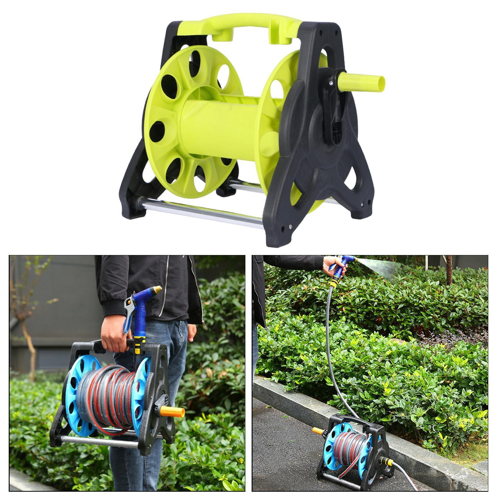 Aymzbd Garden Hose Reel Cart Anti Winding Water Pipe High Pressure Hose Storage Rack Green