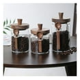 thumbnail image 3 of Glass Jars with Spoons - 3 Pcs Food Storage Containers for Coffee, Tea, Candy, Biscuits, Snacks, Seasonings - Airtight Glass Canisters with Lids, 3 of 9