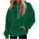 thumbnail image 2 of HongQid Womens Fuzzy Hoodies Pullover Sport Hoodie Cozy Oversized Pockets Hooded Sweatshirt Athletic Fleece Hoodies, 2 of 5