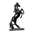 thumbnail image 2 of Estatua de caballo, escultura de caballo, artesanía, adorno moderno, estatua coleccionable de animal, figura de animal para escritorio, sala de estar negro, 2 of 9