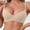 Beige, variant on Womens Wirefree Push-Up Racerback Bras - Solid Color Seamless Breathable Soft Fabric V-Neck Adjustable Back Closure Sexy Everyday Lingerie Green