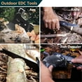 thumbnail image 3 of Multitool Camping Axe, 19-in-1 Survival Gear Camp Hatchet, Folding Portable Camping Hammer Multi Tool Unique Gift for Men Dad Husband Boyfriend (Black), 3 of 10