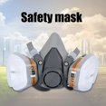 thumbnail image 4 of Industry Half Face Paint Spray Gas Mask Respirator Protective Safety Work Dust Proof Respirator Mask With Filter, 4 of 6
