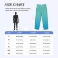 thumbnail image 4 of Kdxio Teal Turquoise Pattern Men's Pajama Pants, Elastic Waist with Drawstring and Pockets, Comfortable Loungewear-3X-Large, 4 of 6