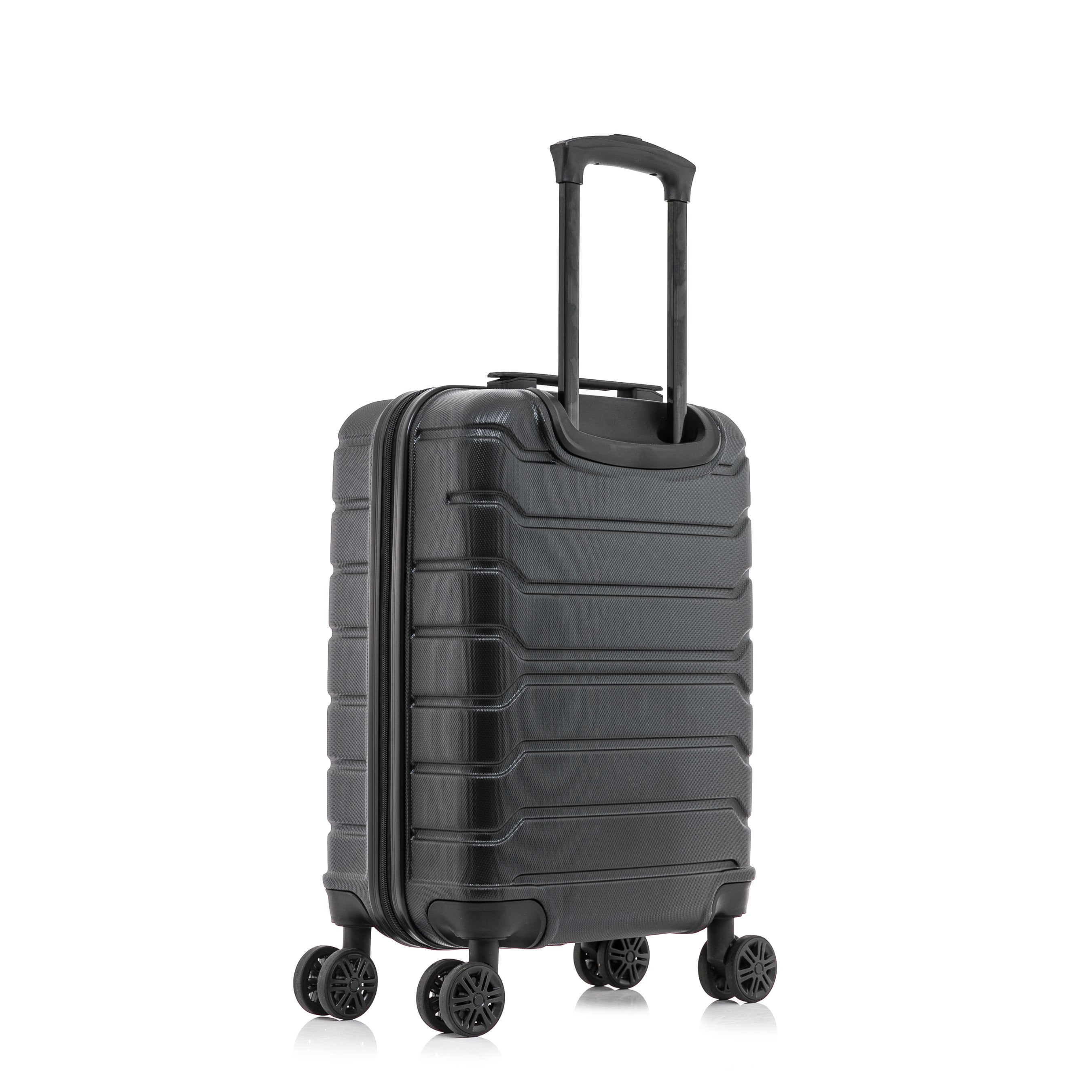 InUSA Trend 20" Hardside Lightweight Luggage with Spinner Wheels, Handle, and Trolley, Black