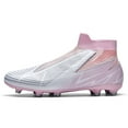 thumbnail image 2 of CERYTHRINA Men’s Athletic Soccer Cleats Laceless Boys Outdoor Football Competition Shoes Soft Touch Pink 45, 2 of 8