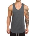 thumbnail image 1 of T01 - playera sin mangas para hombre gris oscuro CH gris oscuro CH Xishao ropa, 1 of 2