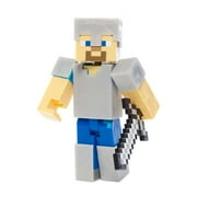 Minecraft Survival Mode Steve with Iron Armor Figure