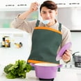 thumbnail image 4 of IDEANATEGRATE Delantal De Tela Y ABS Con Bolsa Para Herramientas En Color Verde Para Cocina, 4 of 7