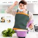 thumbnail image 4 of CRILSTYLEO Delantal De Cocina Con Ajustables Y Bolsillo Funcional En Color Verde, 4 of 8
