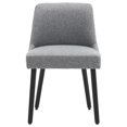 thumbnail image 4 of MINCETA Dining Chair,Morden Wood Leg Upholstered Kitchen Chair Set of 2,Performance Fabric in Grey, 4 of 10