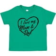 thumbnail image 3 of Inktastic I Love My Mom and Dad in Black Chalk Heart Boys or Girls Baby T-Shirt, 3 of 5