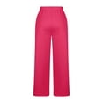 thumbnail image 7 of Sweatpants for Womens Plus Size High Waist Solid Color Casual Straight Leg Wide Leg Drawstring Pocket Sweatpants Long Pants, 7 of 7