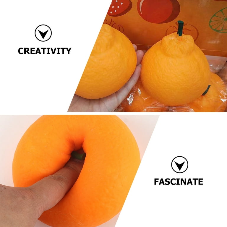 Imprinted Orange Fruit Stress Balls
