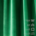 thumbnail image 4 of 3S Brother's Extra Long Solid Luxury Matte Velvet Soft Curtain Jade Single Panel Hanging Back Tap & Rod Pocket Home Décor 5-25 Feet Custom Made Curtains -Made in Turkey Each(52"x240"), 4 of 7