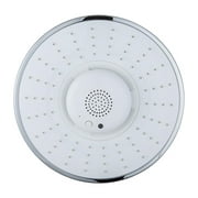 Wireless detachable portable speaker shower head shower head white