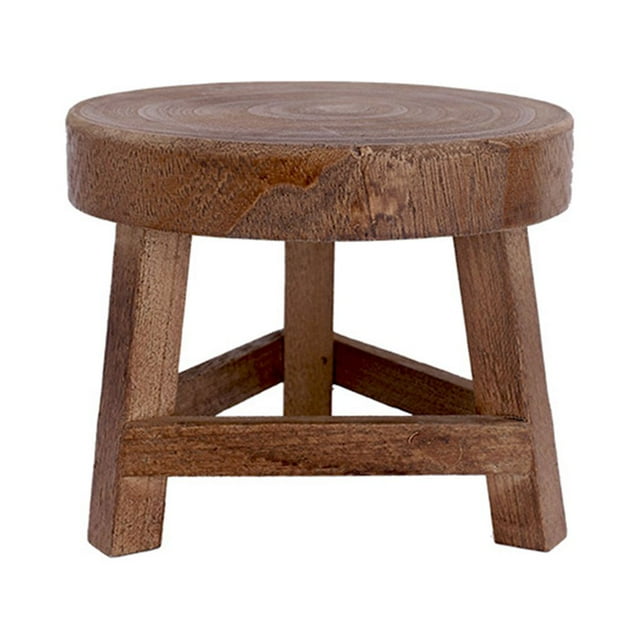 Eigraketly Taburetes bajos de maciza, silla con soporte para plantas de forma redonda, de té, cambio de zapatos, taburete, decoración del hogar, Type2 NO2