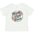 thumbnail image 3 of Inktastic Though She Be but Little She is Fierce with Flower Circle Illustration Girls Baby T-Shirt, 3 of 5
