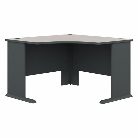 Series A 48W Corner Desk in Slate and White Spectrum - Engineered Wood