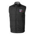thumbnail image 2 of Men's-Cutter & Buck  Black FC Dallas Big & Tall Stealth Hybrid Quilted Windbreaker Full-Zip Vest, 2 of 3