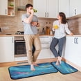 thumbnail image 6 of 2-Piece Kitchen Mat Set Non Slip Washable Floor Mats Decorative Rugs for Kitchen Sink Laundry Blue Vortex, 6 of 7