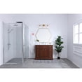 thumbnail image 3 of Collier 3 light Brass and Clear glass Wall sconce, 3 of 15