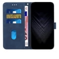 thumbnail image 1 of Wallet Case for Xiaomi Redmi Note 14 Pro 5G with Card Holder, Cash Pocket, Kickstand, Magnetic Clasp & Wrist Strap, Geometric Texture Folio Cover Blue, 1 of 5