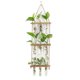 thumbnail image 2 of Maceta montada en la pared, soporte de madera para plantas, estaciones de propagación grandes de 3 niveles, decoración de soporte de madera, 2 of 5