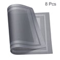 thumbnail image 3 of Individuales Manteles 450x300mm 8uds PVC Mesa Lavable Tejido Individual Mantel, Gris, 3 of 5