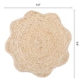 thumbnail image 5 of Farmhouse Placemats Set of 4 Flower Placemats for Dining Table Decor Indoor Outdoor Washable Kitchen Table Mat Wipe Clean Beige 9.8x9.8inch, 5 of 5