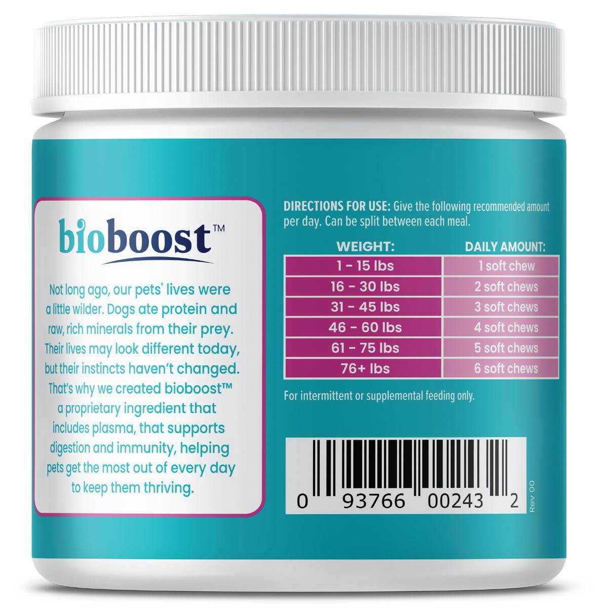Solid Gold Mellow Belly Gut Health Supplement for Dogs, Bacon Flavor 120 ct