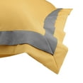 thumbnail image 2 of Unique Bargains Polyester Wrinkle Resistant Pillow Shams Set of 2 with Envelope Closure Queen Yellow, 2 of 7