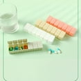 thumbnail image 1 of Contenedor de medicamentos semanal Jadeshay Organizador de medicamentos 7 Compartimentos portátil, 1 of 12