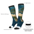 thumbnail image 4 of Fotbe World Map Calcetas Divertidas Estampadas para Hombre y Mujer, Calcetas de Algodón hasta la Rodilla para Caminar, Correr, Enfermería y Embarazo, 4 of 6