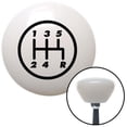 thumbnail image 1 of American Shifter  Black 5 Speed Shift Pattern - 5RDR White Retro Shift Knob with M16 x 1.5 Insert Brody, 1 of 1