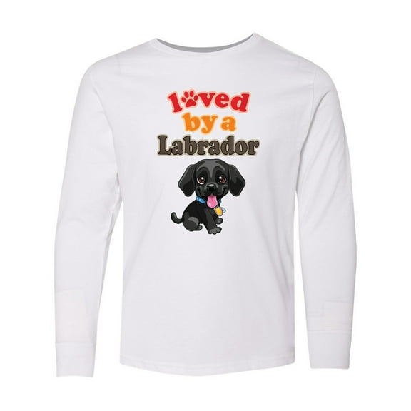 Inktastic Labrador Retriever Dog Black Lab Long Sleeve Youth T-Shirt
