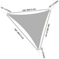 thumbnail image 6 of Yescom 28Ft Triangle Sun Shade Sail Canopy 97% UV Block Commercial Carpark Pool Camping Playground Outdoor Off White, 6 of 11