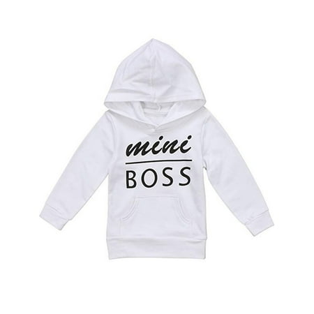 

Baby Boys Girls Hoodie Sweatshirt Toddler Letters Hooded Sweatshirt Outfit Clothes 0-5Y
