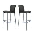 thumbnail image 4 of Tomuri Stool in White, PU Counter Stool, Counter Stool with Metal Legs, PU Counter Stool in White, Footrest Stool, White Counter Stool with Backrest, Kitchen Stool, Stylish Counter Stool in White, Isl, 4 of 5