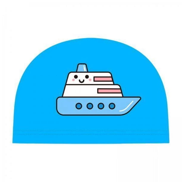 Natación infantil,Gorro de natación para niños,Gorro de baño elástico para niños y niñas,Protector auditivo para piscina para niños pequeños de 2 a 12 años,Gorro de baño para pelo
