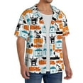 thumbnail image 3 of Disketp Men's Hawaiian Industrial Transportations Print Shirts Button Down Holiday Beach Shirts-3X-Large, 3 of 5