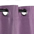 thumbnail image 2 of Superior Linen Blackout Curtains, Grommet Header, Set of 2, 52" x 108", Wisteria, 2 of 8