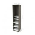 thumbnail image 1 of Bestar Cielo 20W Closet Organizer in bark grey & white, 1 of 2