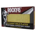 thumbnail image 1 of Fanattik Rocky 45e Anniversaire Édition Limitée Ticket Plaqué Or 24K, 1 of 4