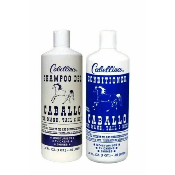 Cabellina Shampoo & Conditioner DEL CABALLO HORSE For Mane Tail & Body