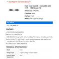 thumbnail image 2 of Front Sway Bar Link - Compatible with 1979 - 1982 Nissan 210 1980 1981, 2 of 2
